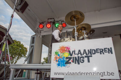 Wim Leys & @ Fundum @ Vlaanderen Zingt 2015 in Blankenberge, picture 4, photographed by Guy Danneels - FrontView Magazine