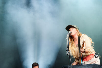 The Ting Tings @ Brussels Summer Festival 2015, picture 1, photographed by Magali Decamps - FrontView Magazine