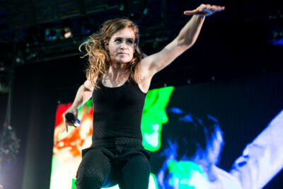 Christine and the Queens @ Lowlands 2015, picture 13, photographed by Dorien Goetschalckx - FrontView Magazine