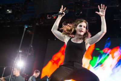 Christine and the Queens @ Lowlands 2015, picture 14, photographed by Dorien Goetschalckx - FrontView Magazine