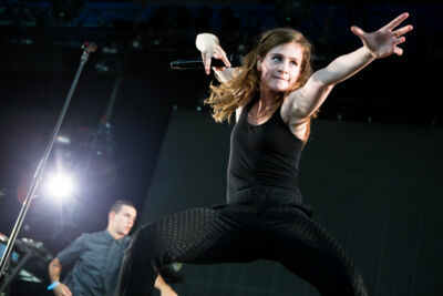 Christine and the Queens @ Lowlands 2015, picture 16, photographed by Dorien Goetschalckx - FrontView Magazine