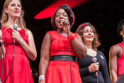 Urbanus & De Fanfaar en Fast Forward @ Boterhammen in het park, foto 8, foto's door Alex Wyckmans - FrontView Magazine