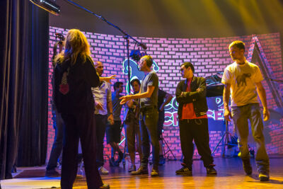 Setbezoek "Say Something Funny" @ Groenzaal te Gent, foto 3, foto's door Guy Danneels - FrontView Magazine