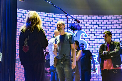 Setbezoek "Say Something Funny" @ Groenzaal te Gent, foto 4, foto's door Guy Danneels - FrontView Magazine