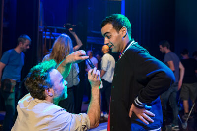 Setbezoek "Say Something Funny" @ Groenzaal te Gent, foto 18, foto's door Guy Danneels - FrontView Magazine