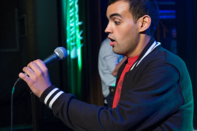 Setbezoek "Say Something Funny" @ Groenzaal te Gent, foto 19, foto's door Guy Danneels - FrontView Magazine