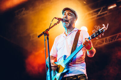 Fischer-Z @ Boerenrock 2015, foto 1, foto's door Elke Briers - FrontView Magazine