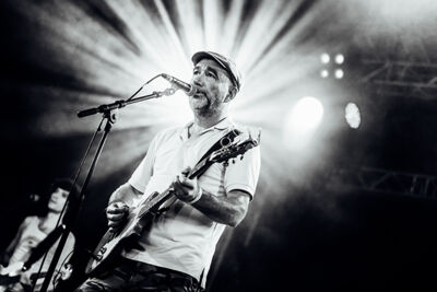 Fischer-Z @ Boerenrock 2015, foto 6, foto's door Elke Briers - FrontView Magazine