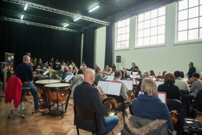 Persmoment Lelies in Symfonie Judas Theaterproducties, foto 1, foto's door Goele Bormans - FrontView Magazine