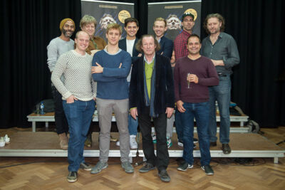 Persmoment Lelies in Symfonie Judas Theaterproducties, foto 16, foto's door Goele Bormans - FrontView Magazine