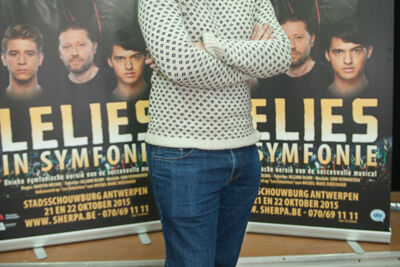 Persmoment Lelies in Symfonie Judas Theaterproducties, foto 21, foto's door Goele Bormans - FrontView Magazine