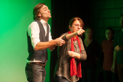 The Marcel - voor de Rode Neuzen Dag Improvisatietheater, foto 8, foto's door Goele Bormans - FrontView Magazine