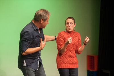 The Marcel - voor de Rode Neuzen Dag Improvisatietheater, foto 41, foto's door Goele Bormans - FrontView Magazine