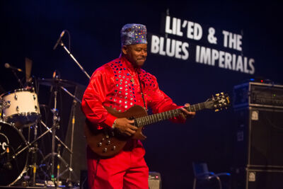 Lil’ Ed and the Blues Imperials @ Blues in Schoten, picture 1, photographed by Marc Verdonck - FrontView Magazine