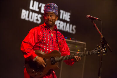 Lil’ Ed and the Blues Imperials @ Blues in Schoten, picture 9, photographed by Marc Verdonck - FrontView Magazine