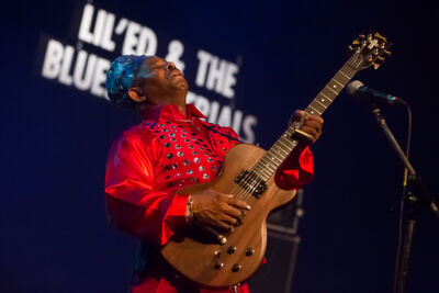 Lil’ Ed and the Blues Imperials @ Blues in Schoten, picture 21, photographed by Marc Verdonck - FrontView Magazine