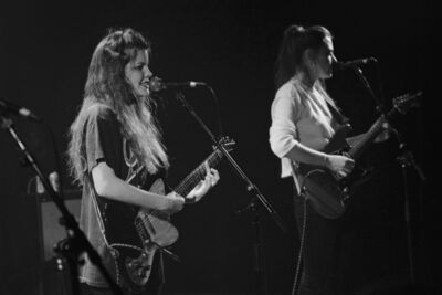 Hinds @ ancienne Belgique Club, foto 11, foto's door Bart Baevegems - FrontView Magazine