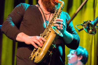 Thomas De Pourquery & Supersonic @ De Casino St.-Niklaas, picture 44, photographed by Guy Danneels - FrontView Magazine