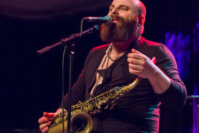 Thomas De Pourquery & Supersonic @ De Casino St.-Niklaas, picture 70, photographed by Guy Danneels - FrontView Magazine