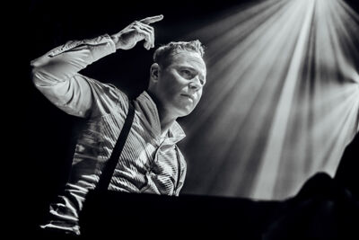 Jef Neve & Typhoon (soundcheck) @ Ancienne Belgique, picture 11, photographed by Elke Briers - FrontView Magazine
