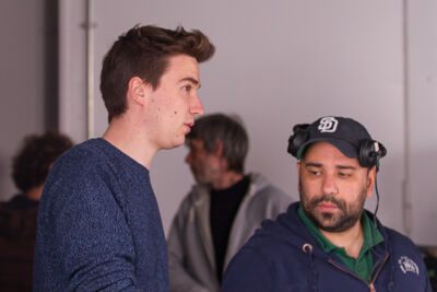 Setbezoek verfilming: 'Dode Hoek' @ TV studio Brussel, foto 2, foto's door Guy Danneels - FrontView Magazine