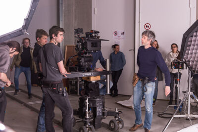 Setbezoek verfilming: 'Dode Hoek' @ TV studio Brussel, foto 20, foto's door Guy Danneels - FrontView Magazine