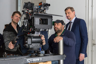 Setbezoek verfilming: 'Dode Hoek' @ TV studio Brussel, foto 31, foto's door Guy Danneels - FrontView Magazine