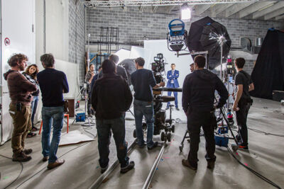 Setbezoek verfilming: 'Dode Hoek' @ TV studio Brussel, foto 61, foto's door Guy Danneels - FrontView Magazine