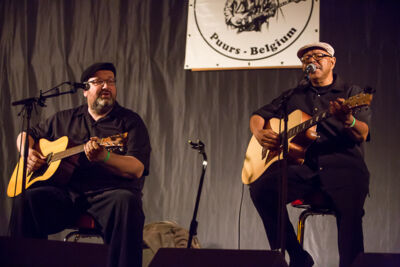 Larry Garner & Michael van Merwyk @ Duvelblues, picture 7, photographed by Marc Verdonck - FrontView Magazine