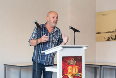 Persconferentie Revueshow 80th Celebration @ dakterras Aazaert te Blankenberge, foto 2, foto's door Guy Danneels - FrontView Magazine