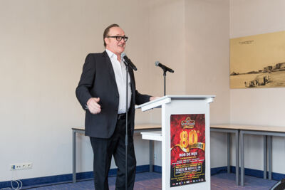 Persconferentie Revueshow 80th Celebration @ dakterras Aazaert te Blankenberge, foto 4, foto's door Guy Danneels - FrontView Magazine