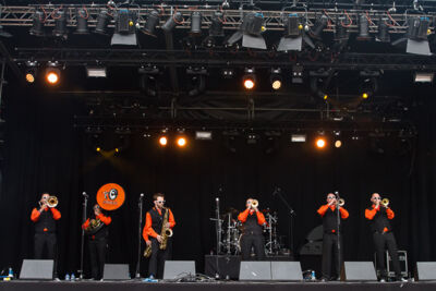 Brassbox @ Genk on stage, picture 1, photographed by Marc Verdonck - FrontView Magazine
