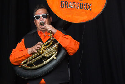 Brassbox @ Genk on stage, picture 8, photographed by Marc Verdonck - FrontView Magazine