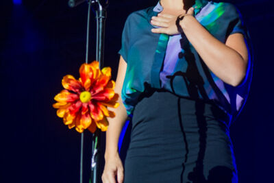 Selah Sue @ Bospop, foto 1, foto's door Erwin Evrard - FrontView Magazine