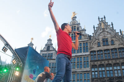 Vlaanderen Feest @ Grote Mart - Antwerpen, foto 49, foto's door Dimitri Vanlommel - FrontView Magazine
