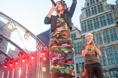 Vlaanderen Feest @ Grote Mart - Antwerpen, foto 87, foto's door Dimitri Vanlommel - FrontView Magazine