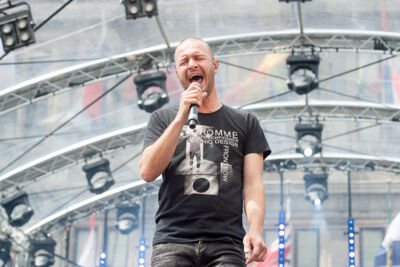 Vlaanderen Feest - Repetities @ Grote Markt Antwerpen, picture 2, photographed by Goele Bormans - FrontView Magazine