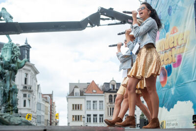 Vlaanderen Feest - Repetities @ Grote Markt Antwerpen, picture 11, photographed by Goele Bormans - FrontView Magazine