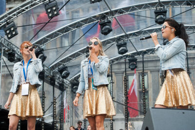 Vlaanderen Feest - Repetities @ Grote Markt Antwerpen, picture 22, photographed by Goele Bormans - FrontView Magazine