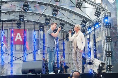 Vlaanderen Feest - Repetities @ Grote Markt Antwerpen, picture 146, photographed by Goele Bormans - FrontView Magazine