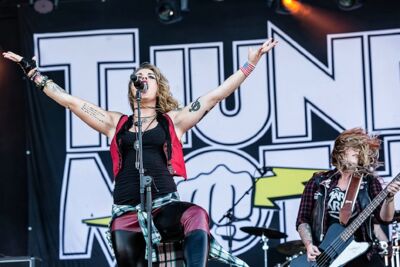 ThunderMother @ Alcatraz Metal Fest 2016, picture 25, photographed by Edwin Houdevelt - FrontView Magazine