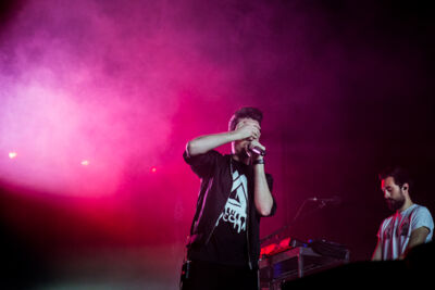 Bastille @ Sportpaleis, foto 8, foto's door Dieter  Boone - FrontView Magazine