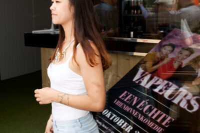 Ladies at the theatre persconferentie, Vapeurs! @ Antwerpen, foto 9, foto's door Bart Baevegems - FrontView Magazine