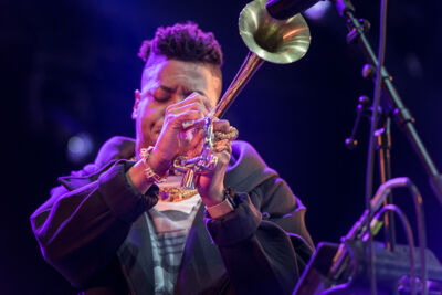 Christian Scott aTunde Adjuah @ Gent Jazz 2017, picture 5, photographed by Jan van Hecke - FrontView Magazine