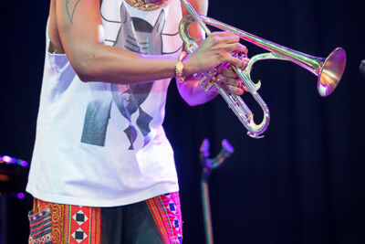 Christian Scott aTunde Adjuah @ Gent Jazz 2017, picture 17, photographed by Jan van Hecke - FrontView Magazine