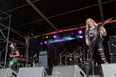 Nervosa @ Antwerp Metal Fest 2017, foto 6, foto's door Edwin Houdevelt - FrontView Magazine