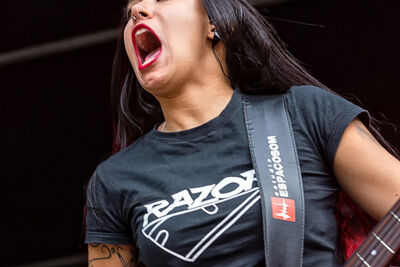 Nervosa @ Antwerp Metal Fest 2017, foto 11, foto's door Edwin Houdevelt - FrontView Magazine
