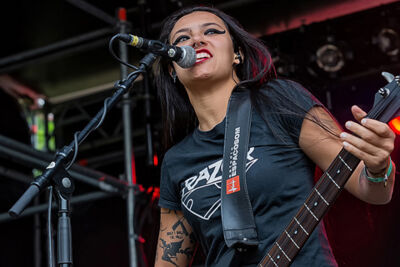 Nervosa @ Antwerp Metal Fest 2017, foto 13, foto's door Edwin Houdevelt - FrontView Magazine