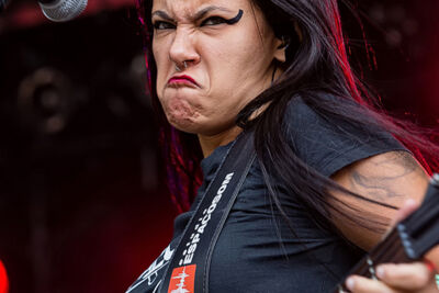 Nervosa @ Antwerp Metal Fest 2017, foto 14, foto's door Edwin Houdevelt - FrontView Magazine