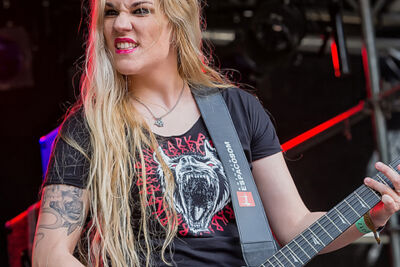 Nervosa @ Antwerp Metal Fest 2017, foto 20, foto's door Edwin Houdevelt - FrontView Magazine